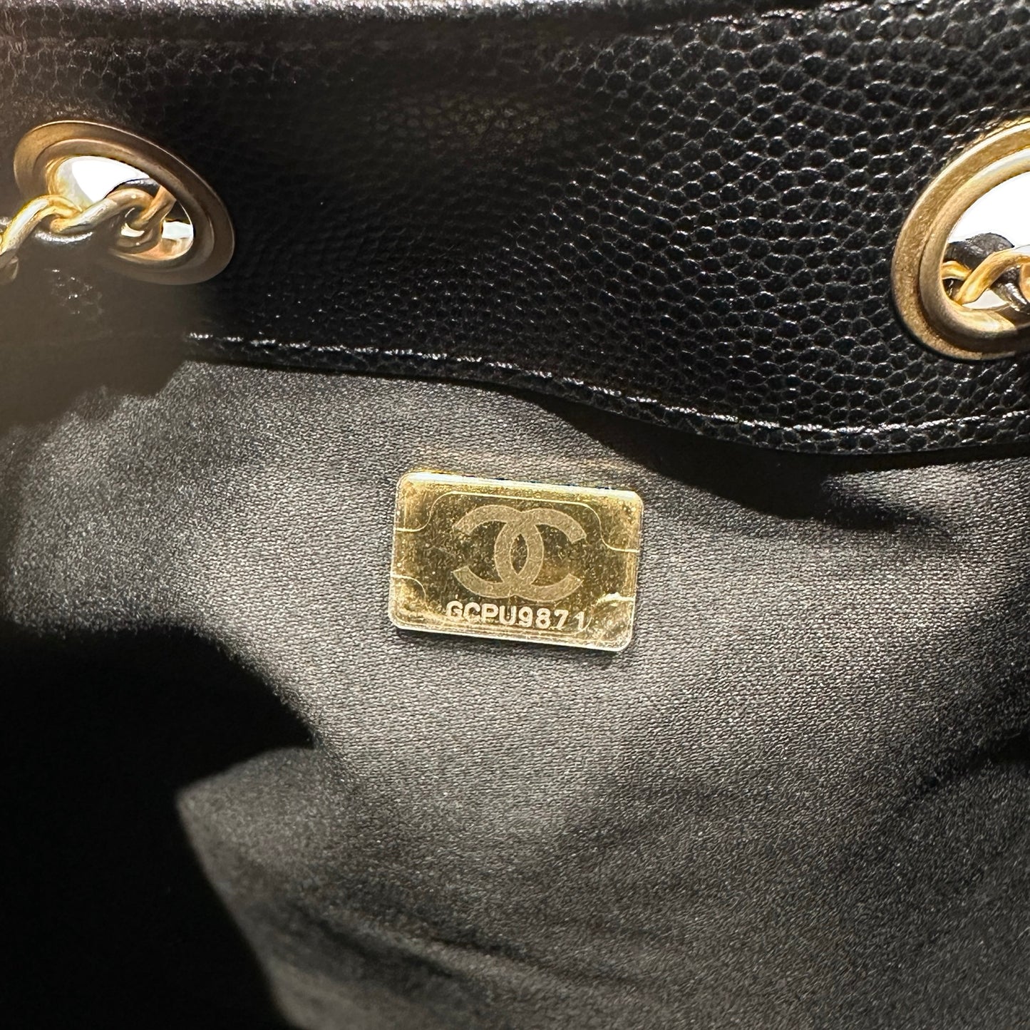 New Chanel 25 Medium Chain Shoulder Bag Black GHW