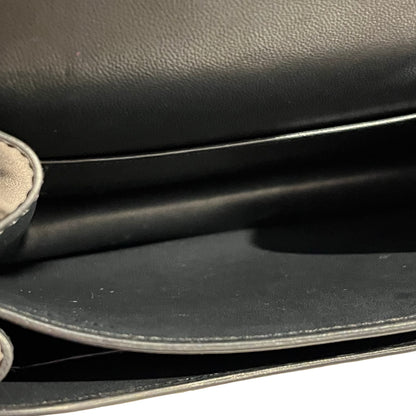 Used HERMES Box Calf Mini Constance Shoulder Bag Black Gold