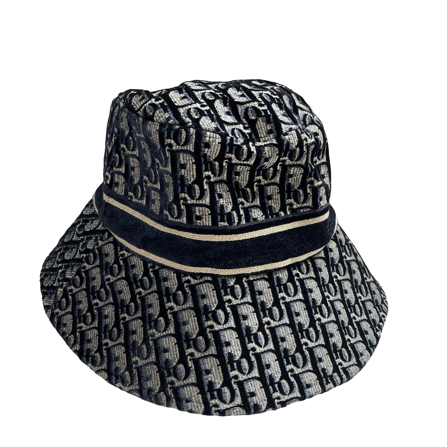 Used DIOR Oblique Oblique Hat Navy