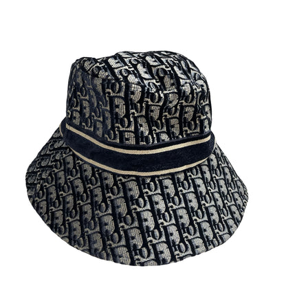 Used DIOR Oblique Oblique Hat Navy
