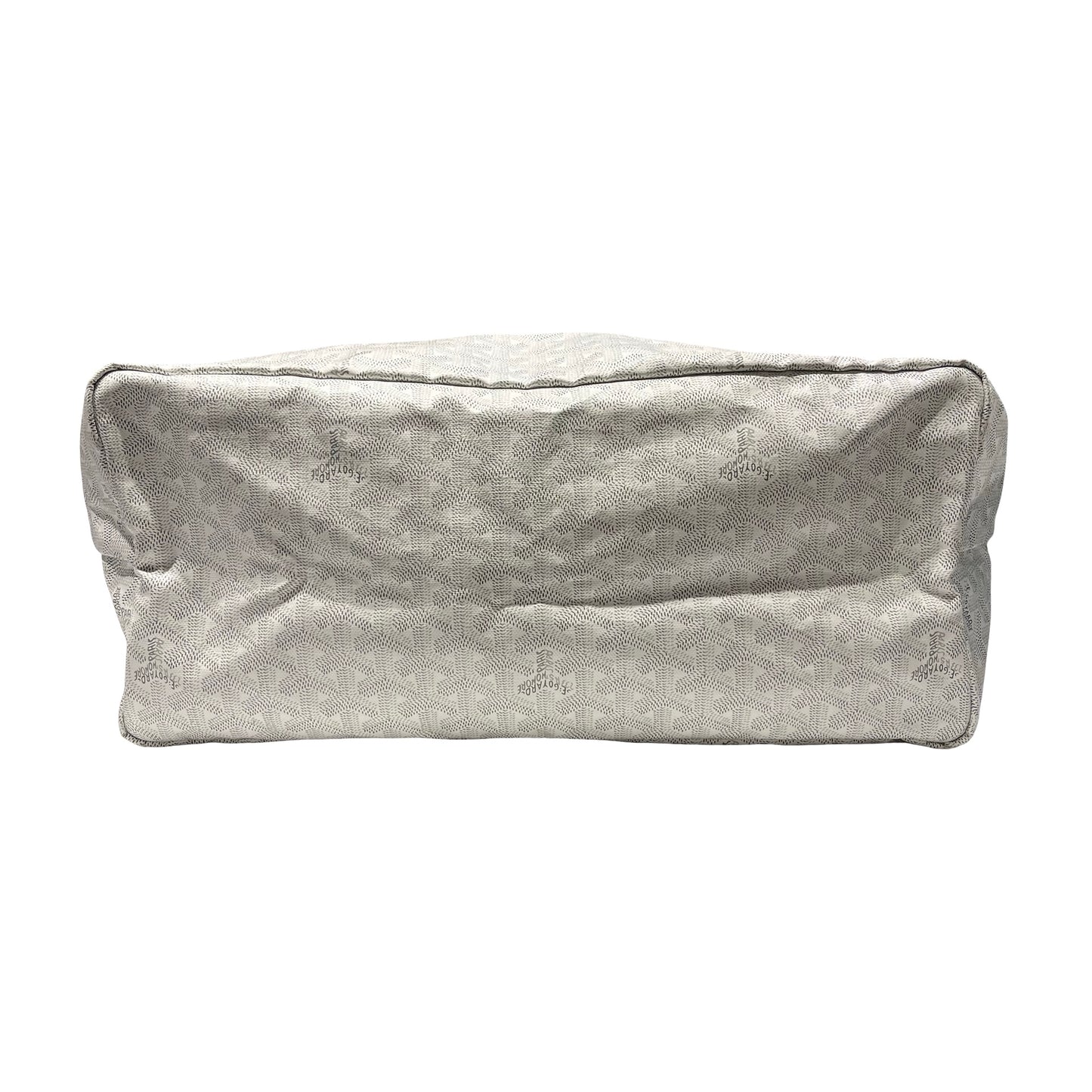 Used GOYARD Canvas Tote GM Tote Bag White PHW