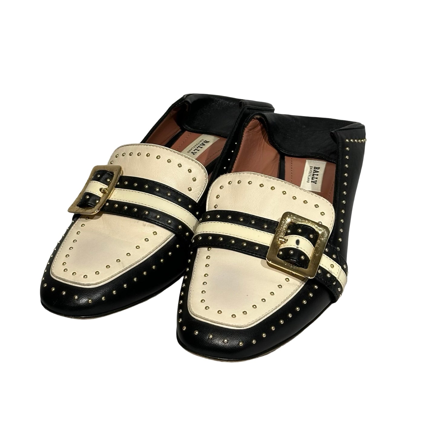 Used BALLY Shoes Black White