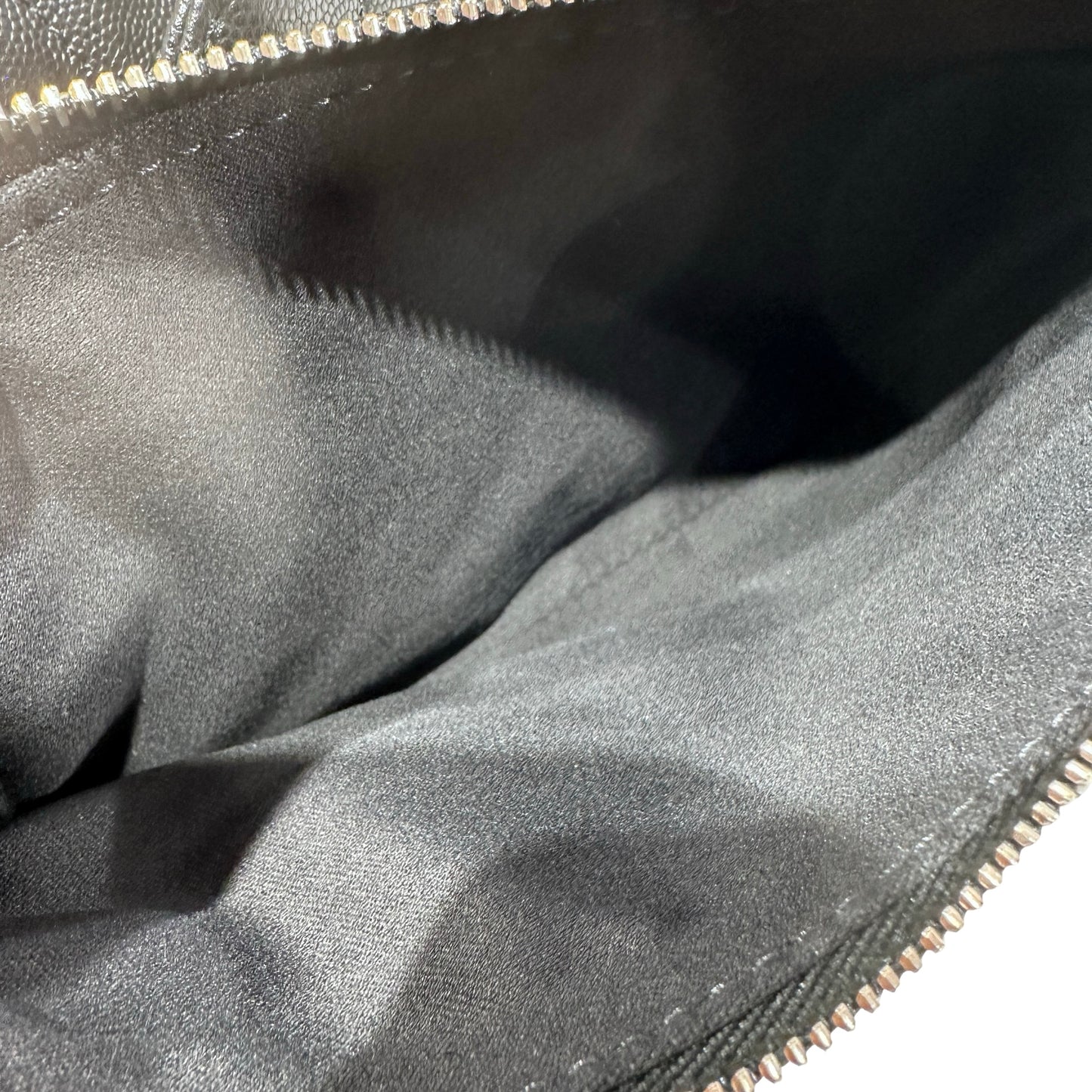 New Chanel 25 Medium Chain Shoulder Bag Black GHW