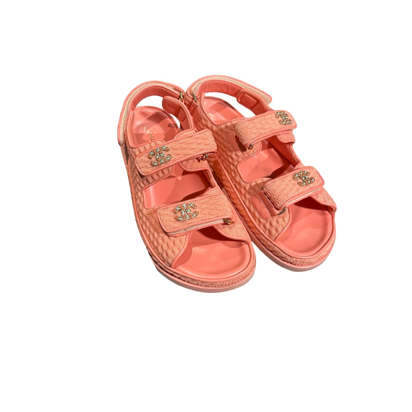 Used CHANEL Sandals Pink