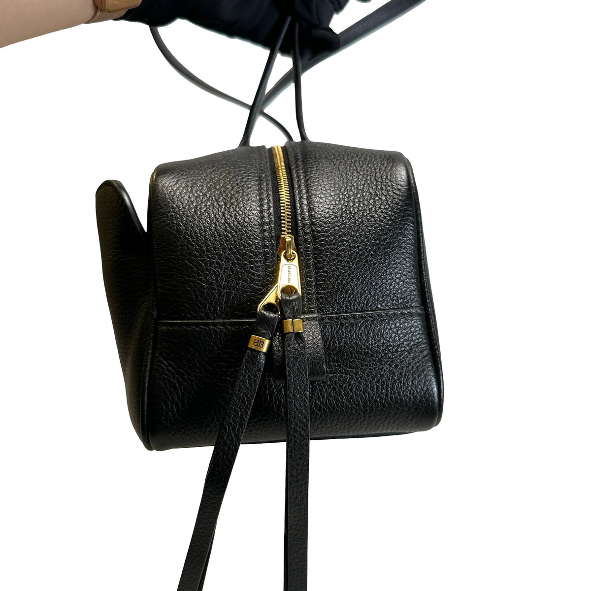 Used BALENCIAGA Leather Shoulder Bag Shoulder Bag Black
