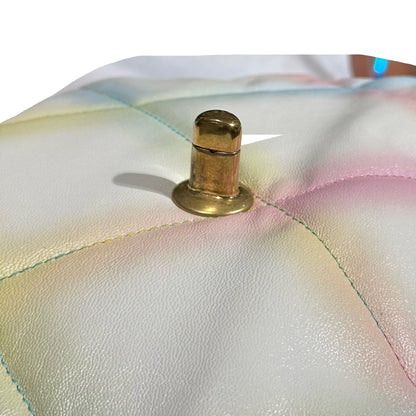Used Chanel 19 Small Cross Body Bag Pastel Multi-color GHW