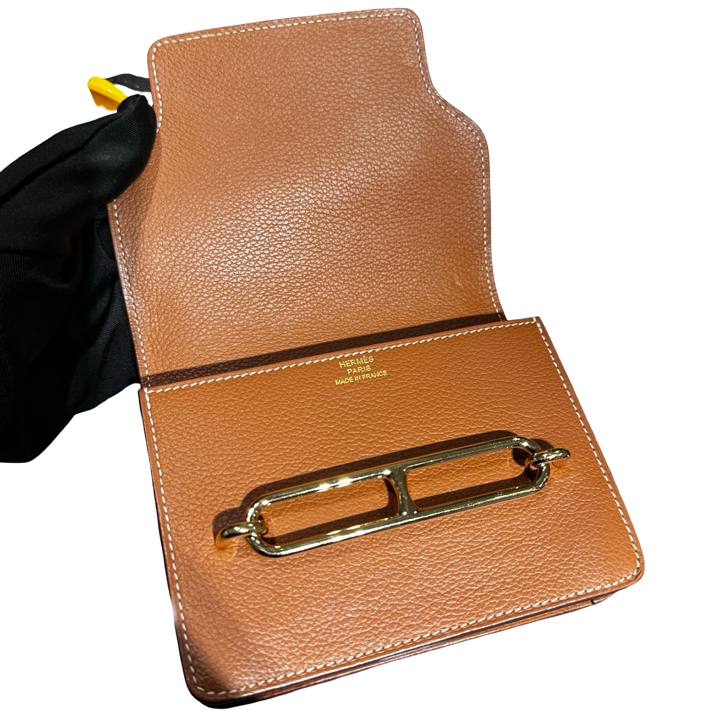 Used HERMÈS Roulis Slim Wallet Gold (37) GHW