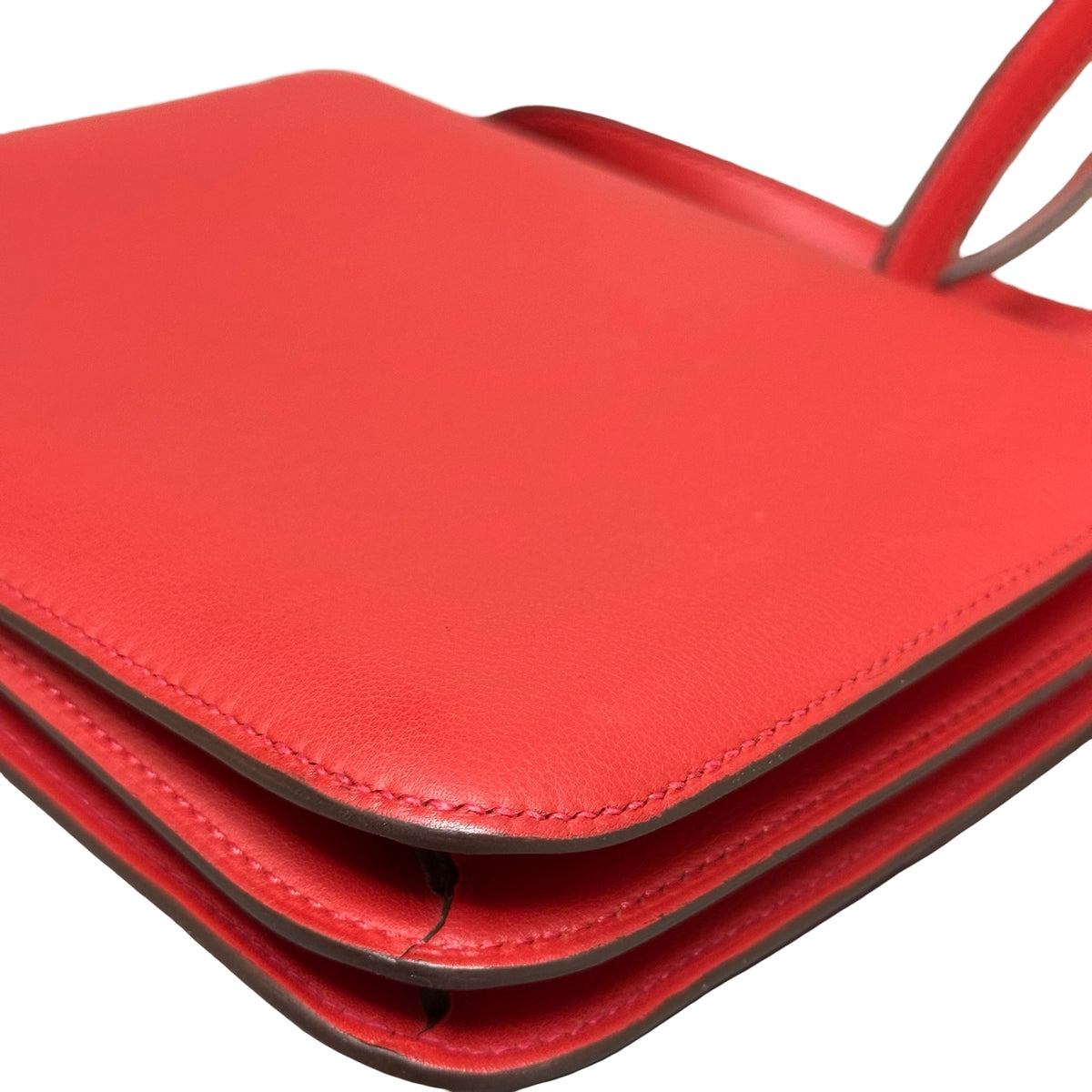 HERMES Swift Mini Constance Crossbody Bag Red GHW