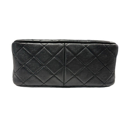 Used CHANEL Lambskin 22PHobo Bag Shoulder Bag Black Gold