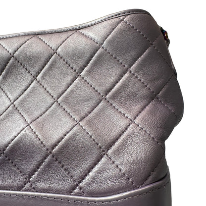 Used CHANEL Gabrielle Shoulder Bag Light purple Rainble HW