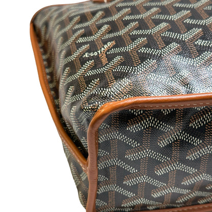 Used GOYARD Goyardine Hobo Tote Bag Black Brown