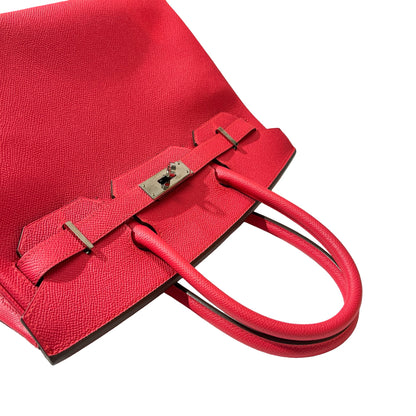 Used HERMÈS Epsom leather Birkin 30 Handbag Pink PHW