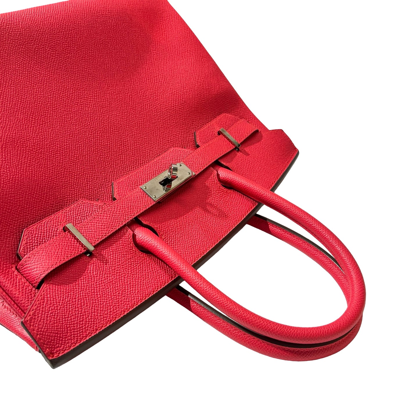 Used HERMÈS Epsom leather Birkin 30 Handbag Pink PHW