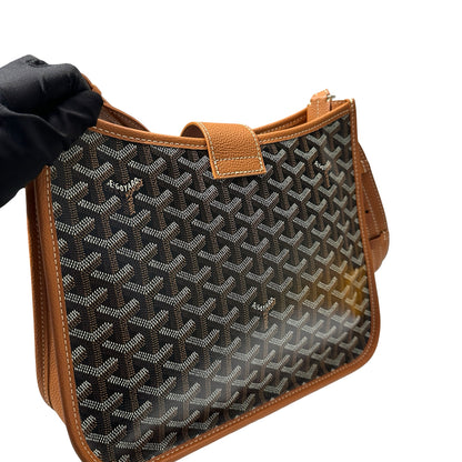 New Goyard Musette Shoulder Bag Black Brown PHW