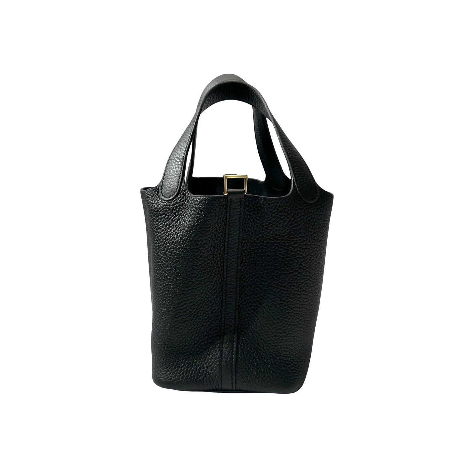 Unused HERMÈS Picotin 18 Handbag Black GHW