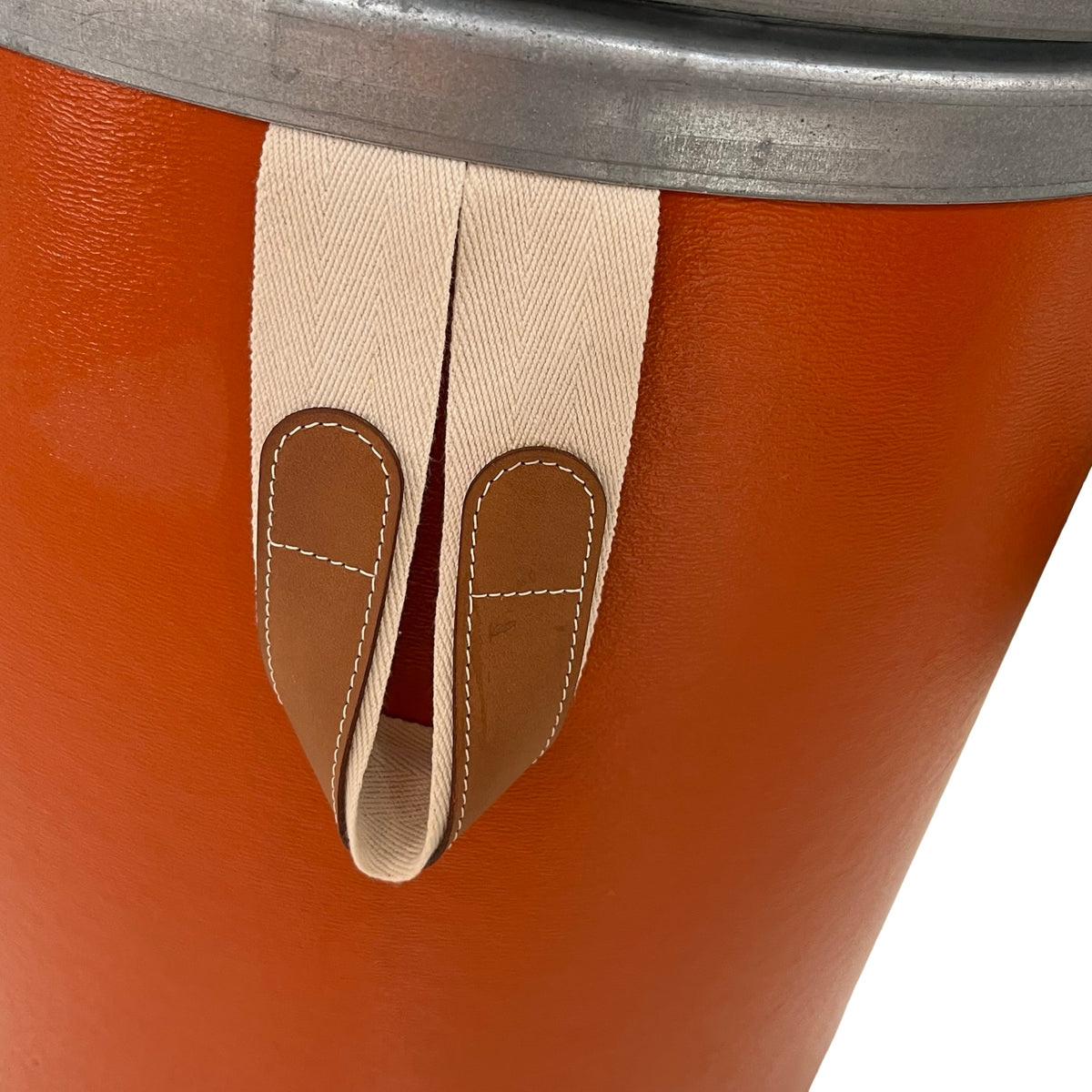 HERMES Solid Storage Bin Accessories Orange Silver