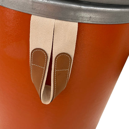 HERMES Solid Storage Bin Accessories Orange Silver