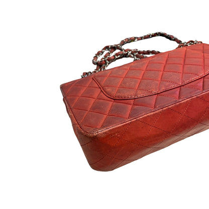 Used CHANEL Quilted Classic Flap Chain Shoulder Bag Red