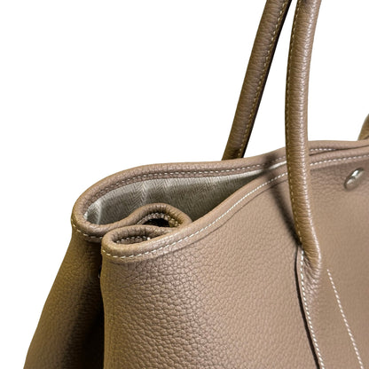 Used HERMES TC Garden Party 36 Tote Bag Etoupe GHW