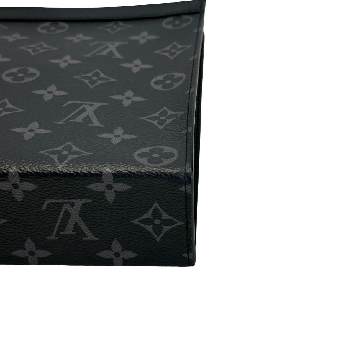 Used LOUIS VUITTON Monogram Eclipse Monogram Eclipse Watch Box Box Black Grey