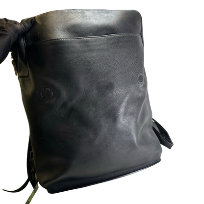 Used BALENCIAGA Leather Backpack Black
