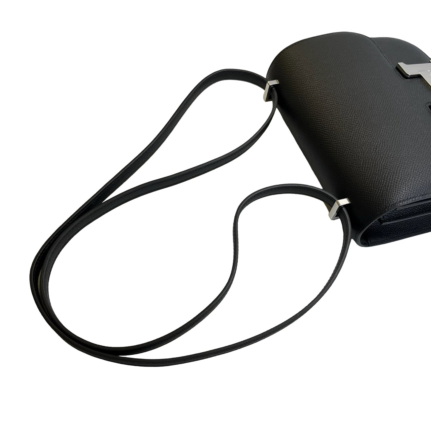 Brand New HERMES Epsom Mini Constance Shoulder Bag Black PHW