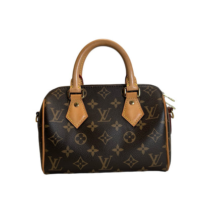 Used LOUIS VUITTON Monogram Canvas Speedy 25 Bandoulière Handbag Brown