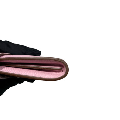Used HERMÈS KELLY WALLET Wallet Pink PHW
