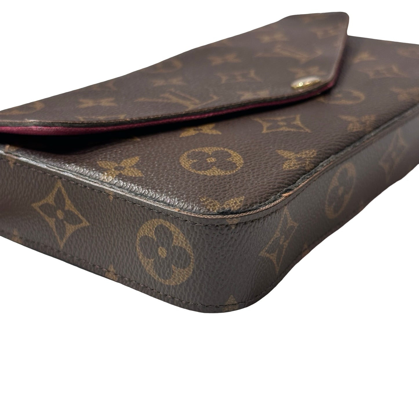 Used Louis Vuitton Monogram Eclipse coated canvas Pochette Felicle Shoulder Bag Monogram