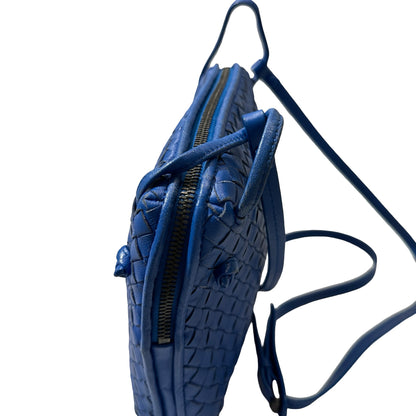 Used Bottega Veneta Shoulder Bag Blue PHW