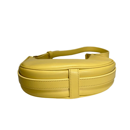 Used CELINE Leather Ava Shoulder Bag Yellow