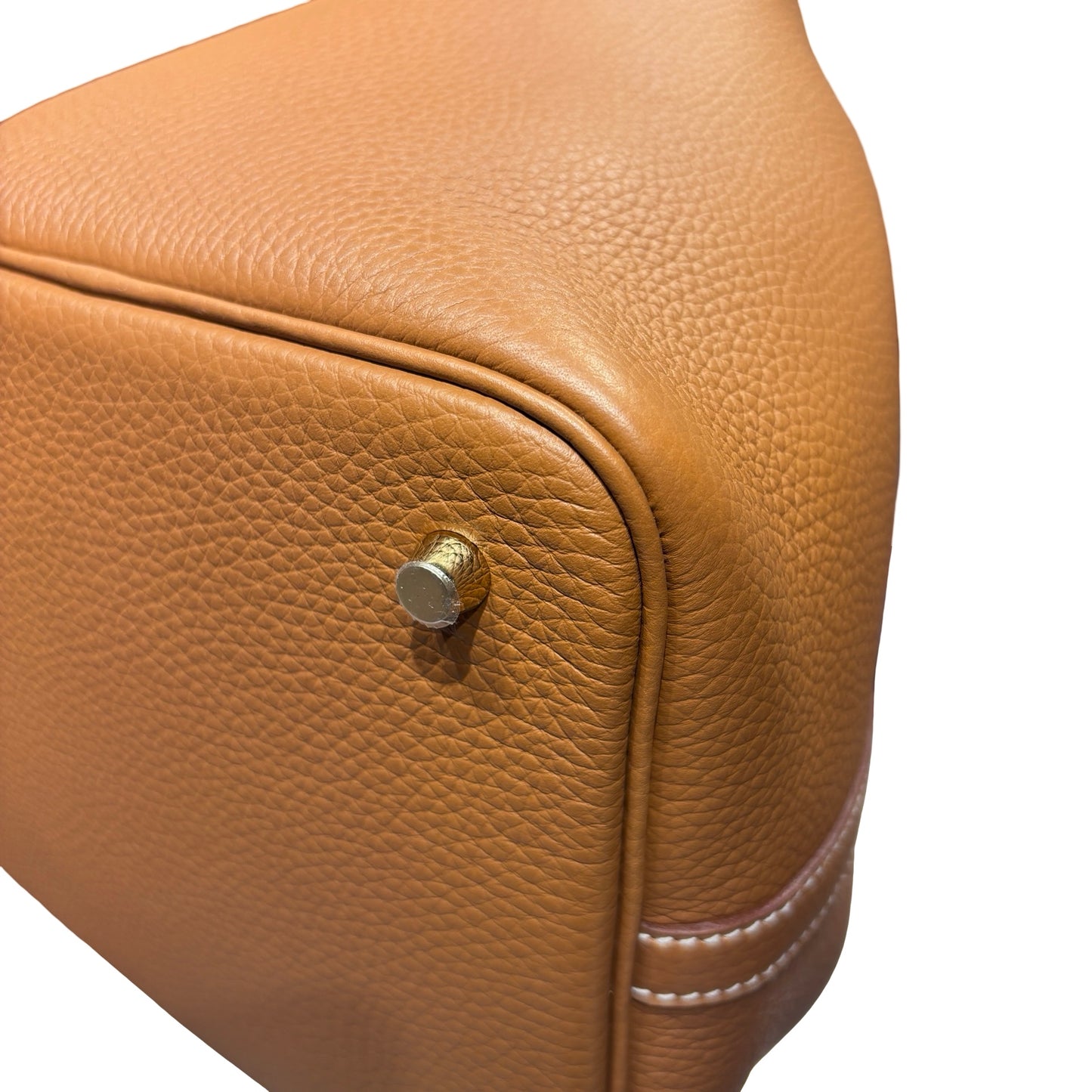 Used HERMÈS TC Picotin 22 Bucket Bag Gold (37) GHW