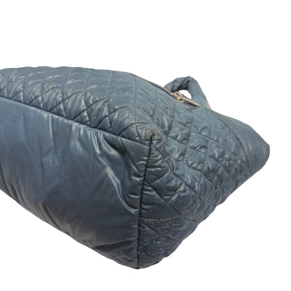 Used CHANEL Quilted Cocoon Tote Bag Navy
