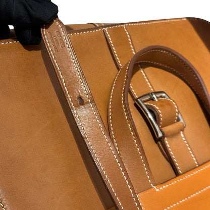 Used HERMES Barenia Calfskin Halzan 31 Handbag Barenia PHW