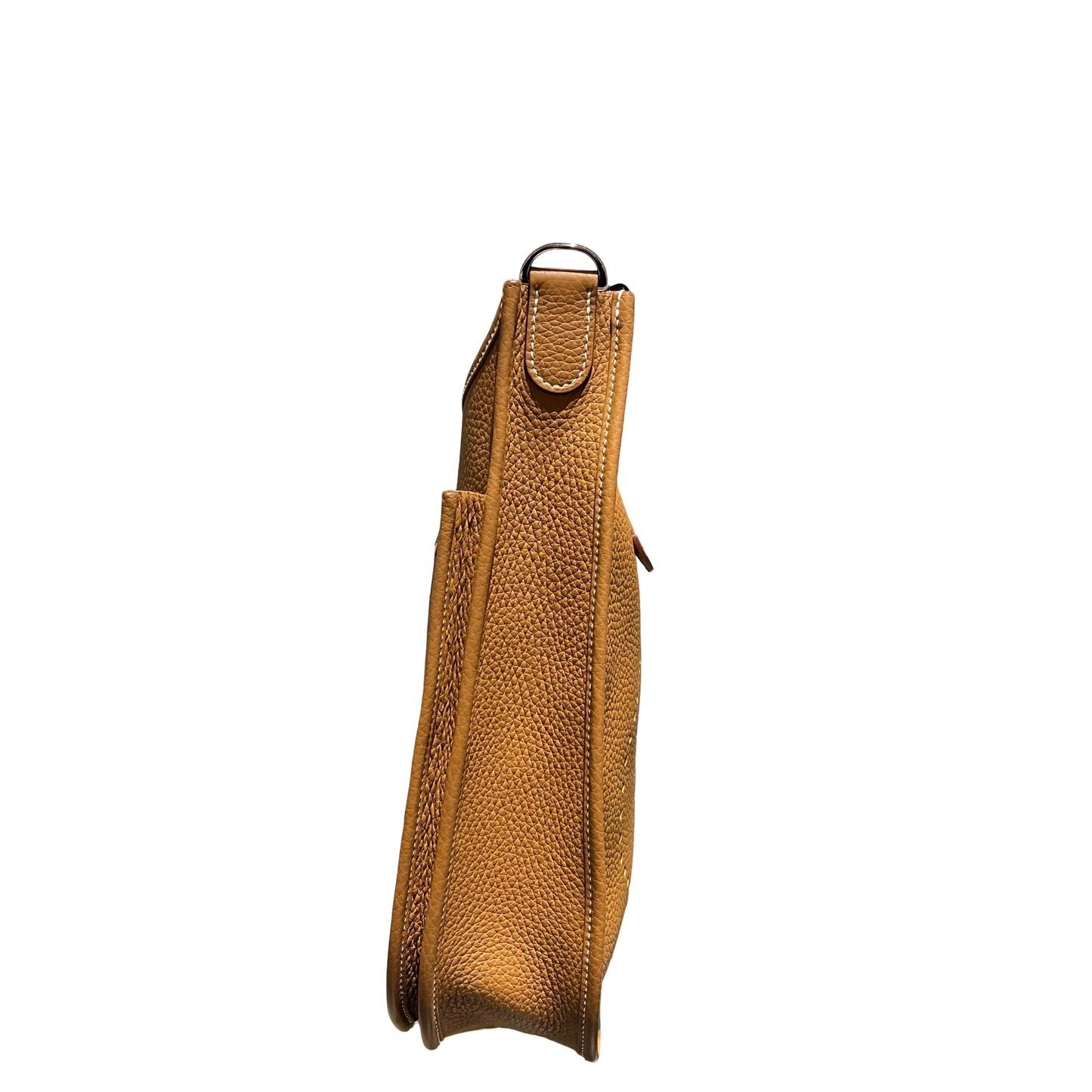 Used HERMÈS Clemence leather Evelyne 29 Shoulder Bag Brown