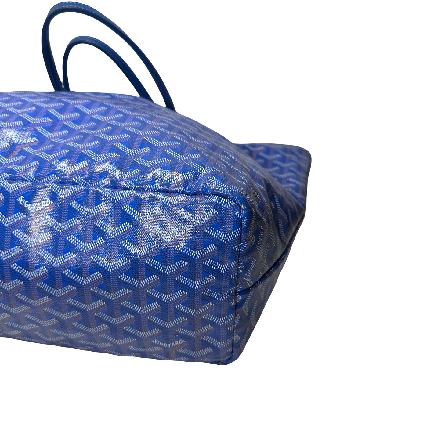 Used GOYARD Canvas Tote PM Tote Bag Blue