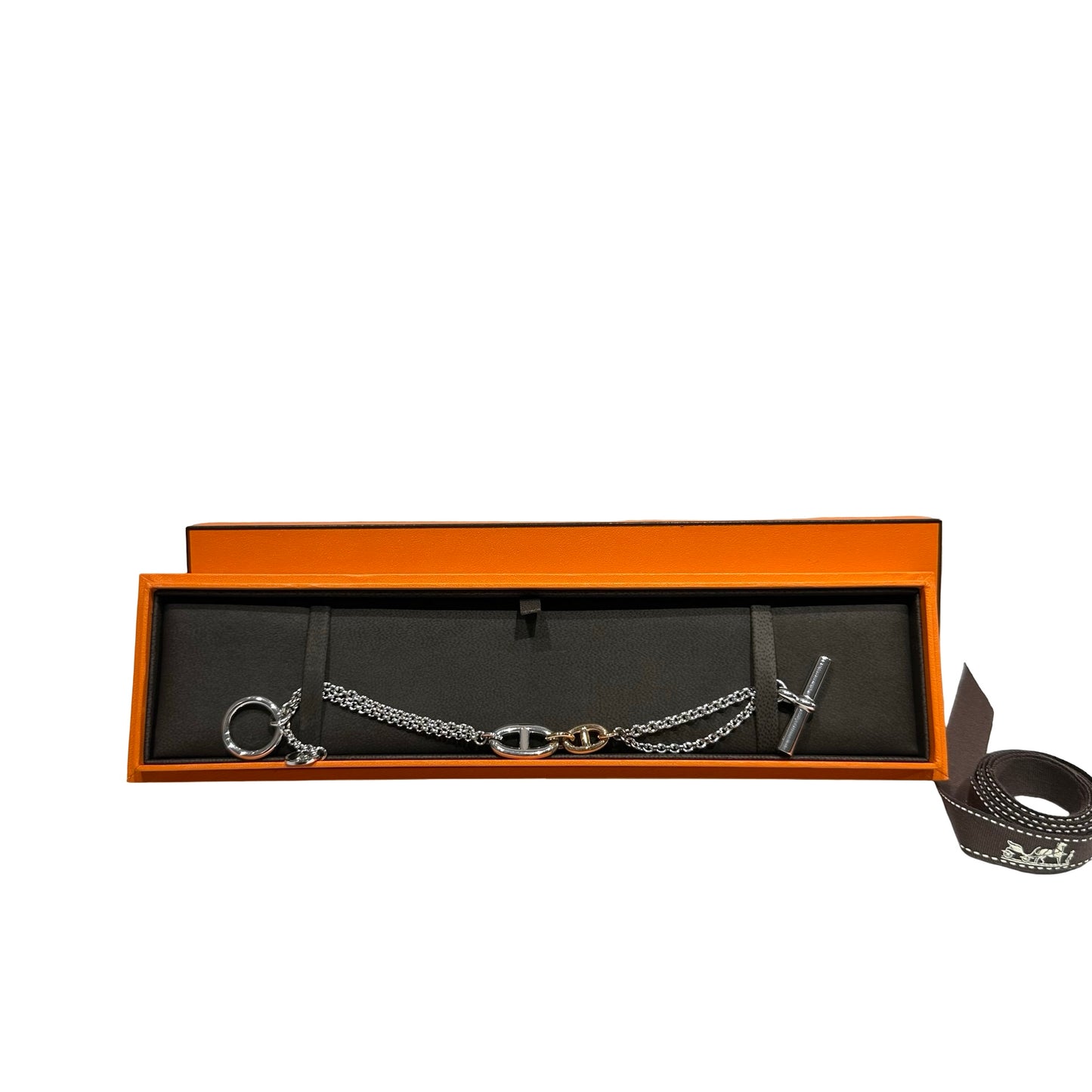 Unused HERMÈS Farandole Bracelet Silver Gold