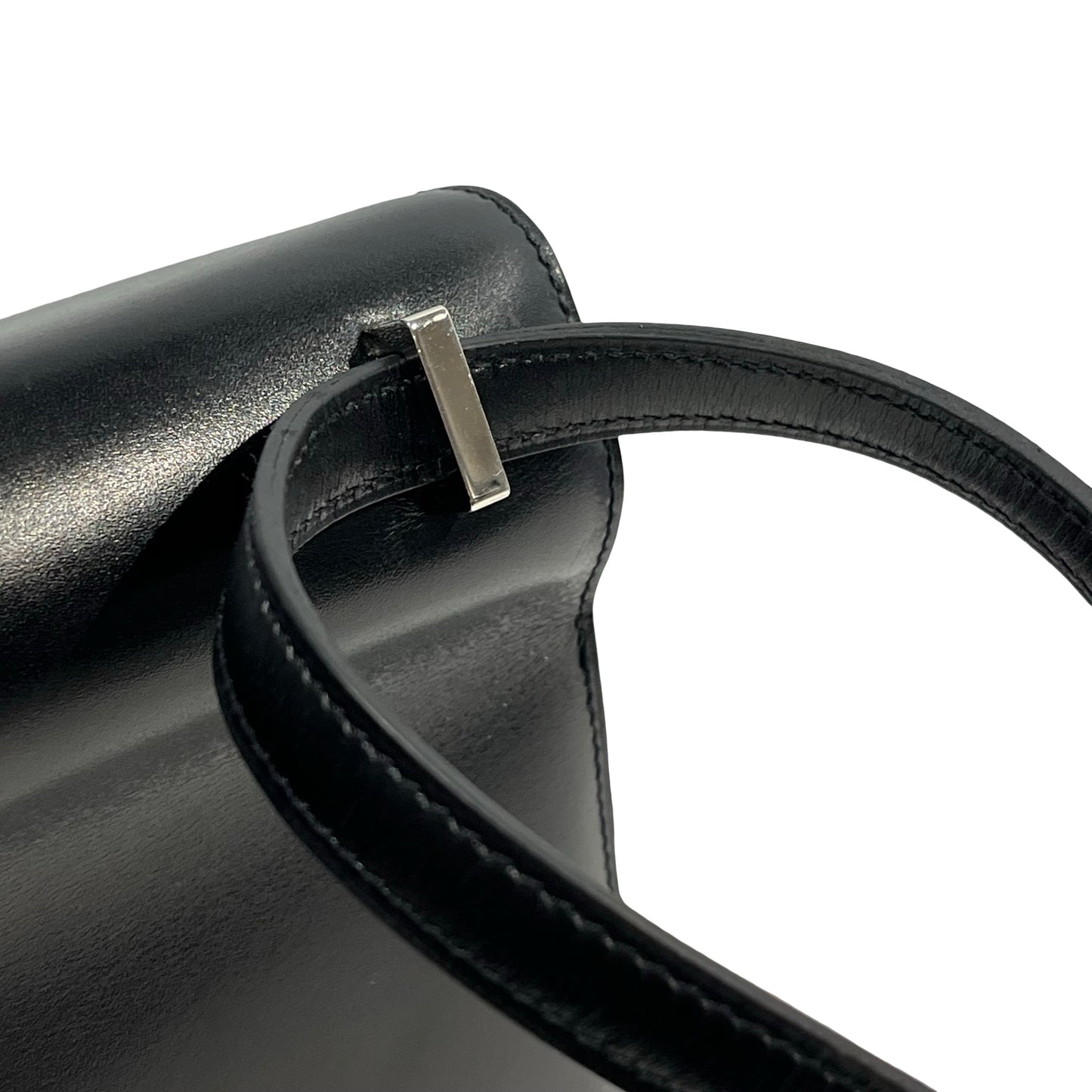 Used HERMES Solid color Constance Shoulder Bag Black