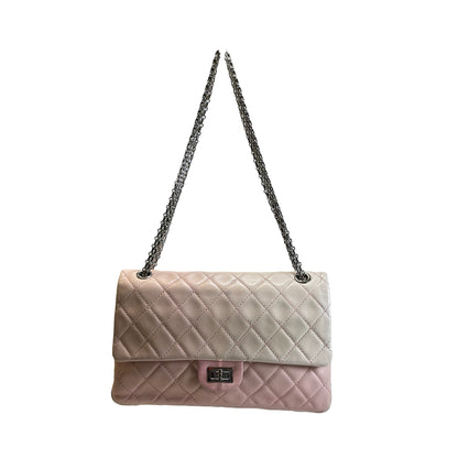 Used CHANEL Quilted 2.55 Reissue Shoulder Bag Pink Cream Ombre