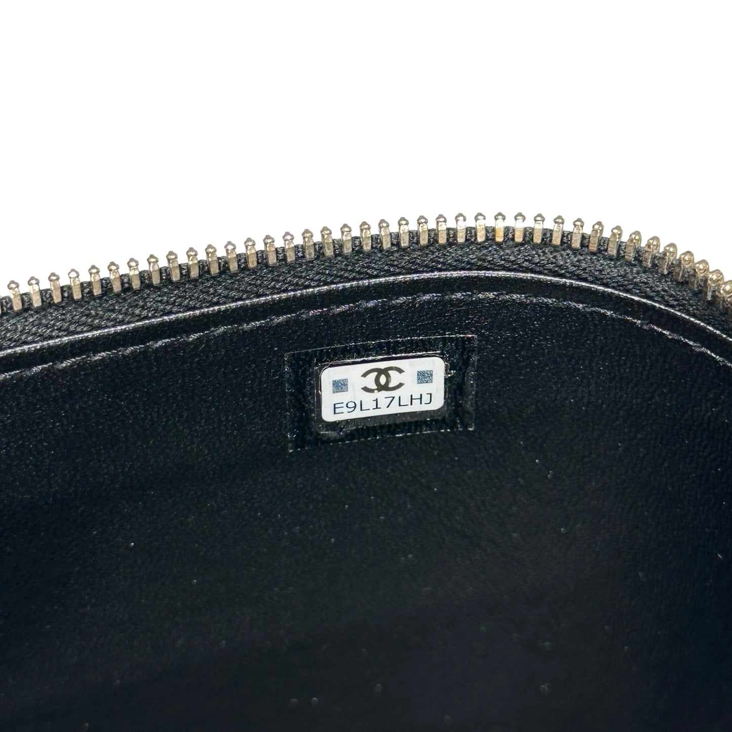Unused CHANEL Chanel Vanity Case Chain Shoulder Bag Black GHW