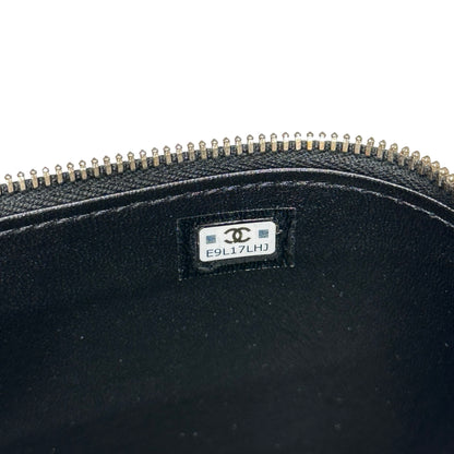Unused CHANEL Chanel Vanity Case Chain Shoulder Bag Black GHW