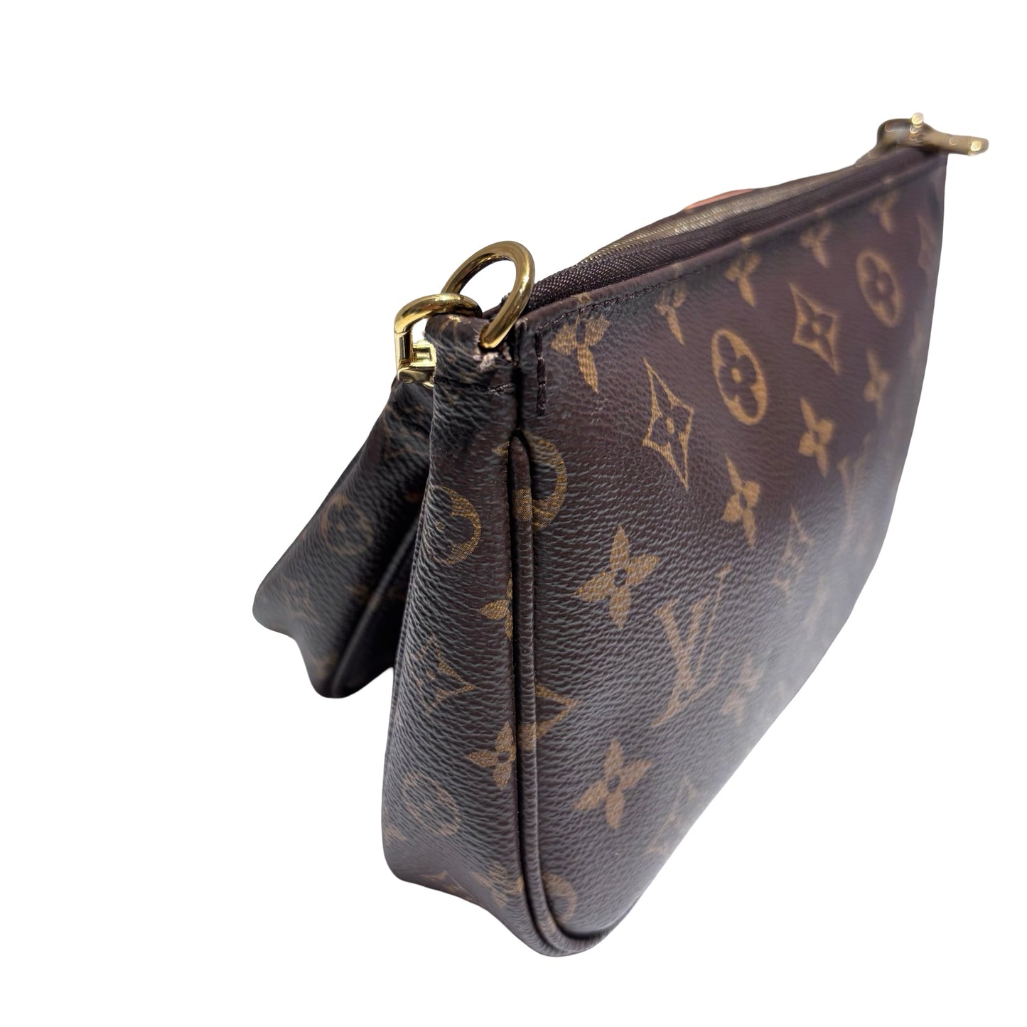 Used LOUIS VUITTON Monogram Canvas Multi Pochette Accessoires Shoulder Bag Pink