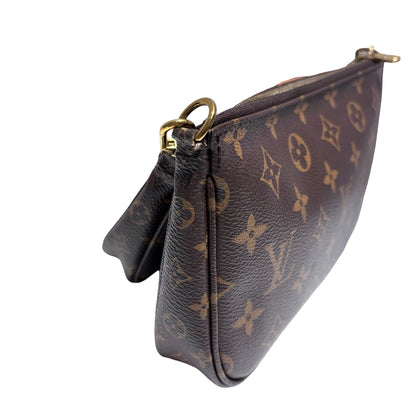 Used LOUIS VUITTON Monogram Canvas Multi Pochette Accessoires Shoulder Bag Pink