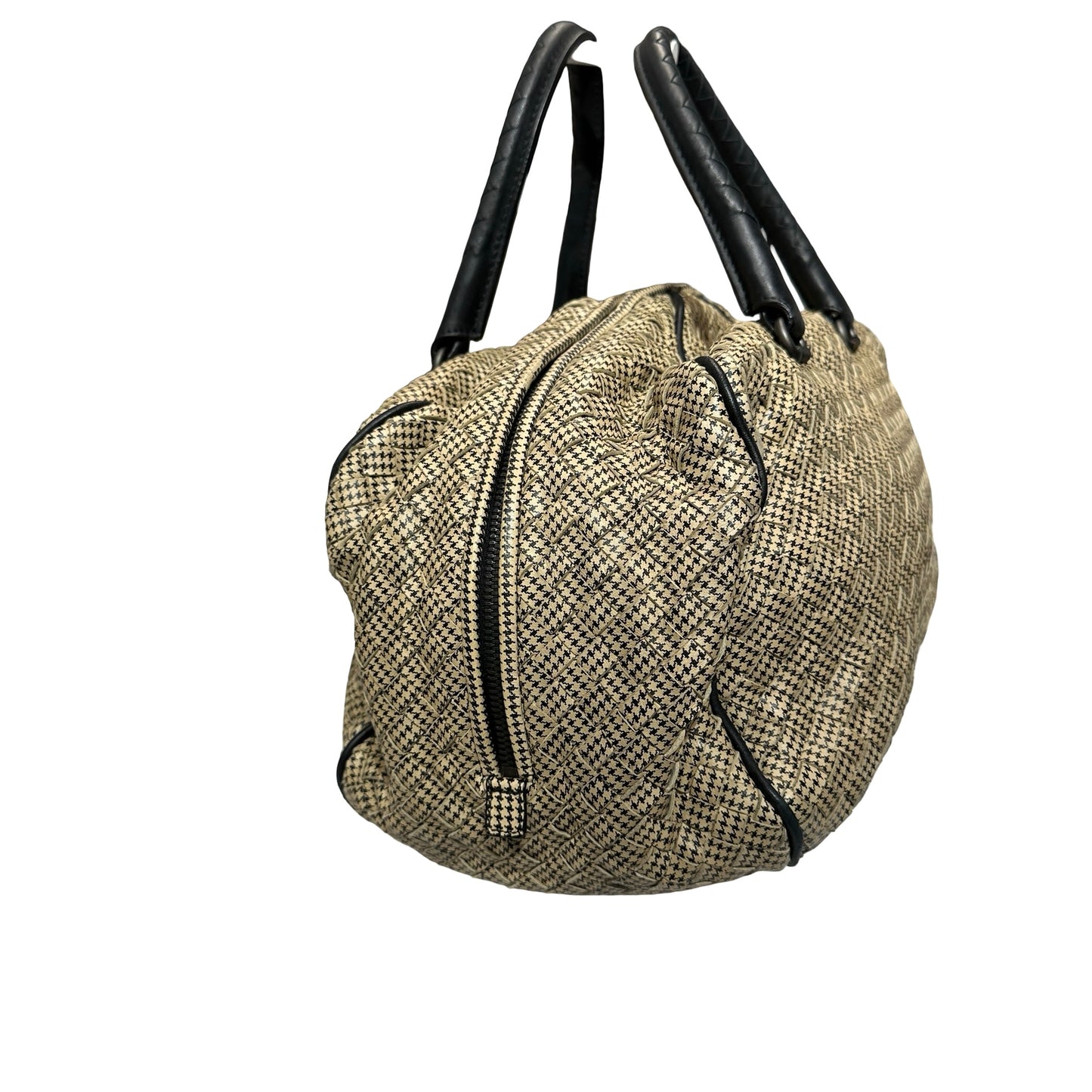 Used BOTTEGA VENETA Tote Bag Beige Black