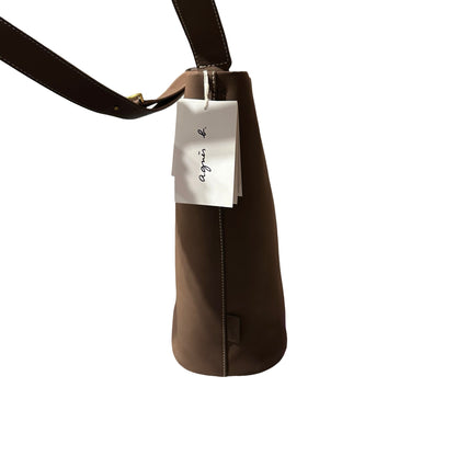 Used AGHES B Shoulder Shoulder Bag Brown GHW