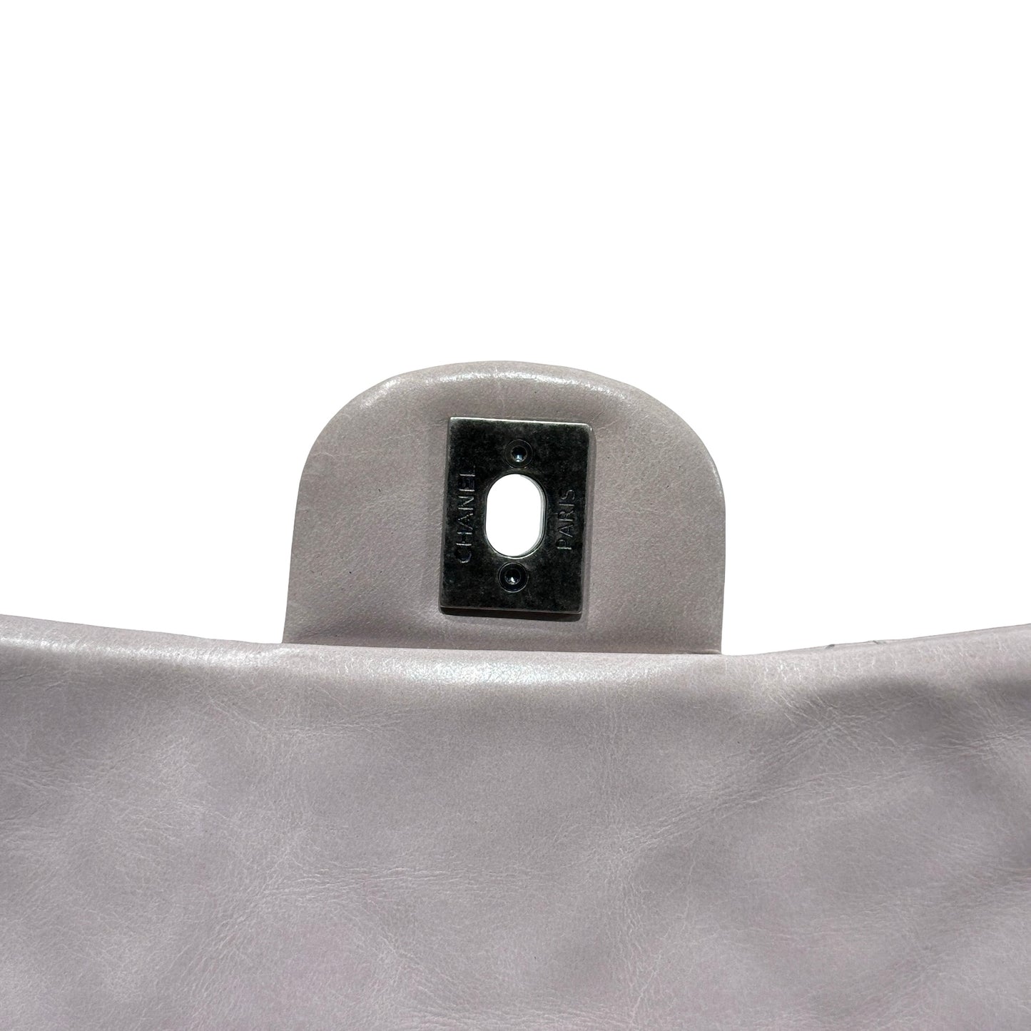 Used CHANEL Flap Chain Shoulder Bag Grey