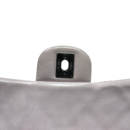 Used CHANEL Flap Chain Shoulder Bag Grey