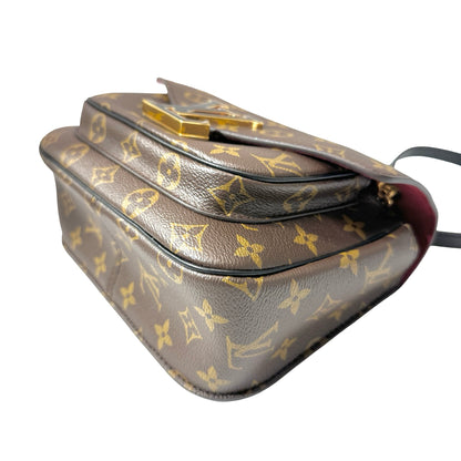 Used LOUIS VUITTON Monogram Canvas PASSY NM MNG Shoulder Bag Brown GHW