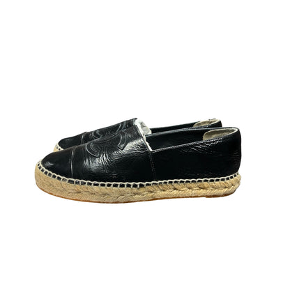 Used CHANEL Leather Shoes Shoes Black