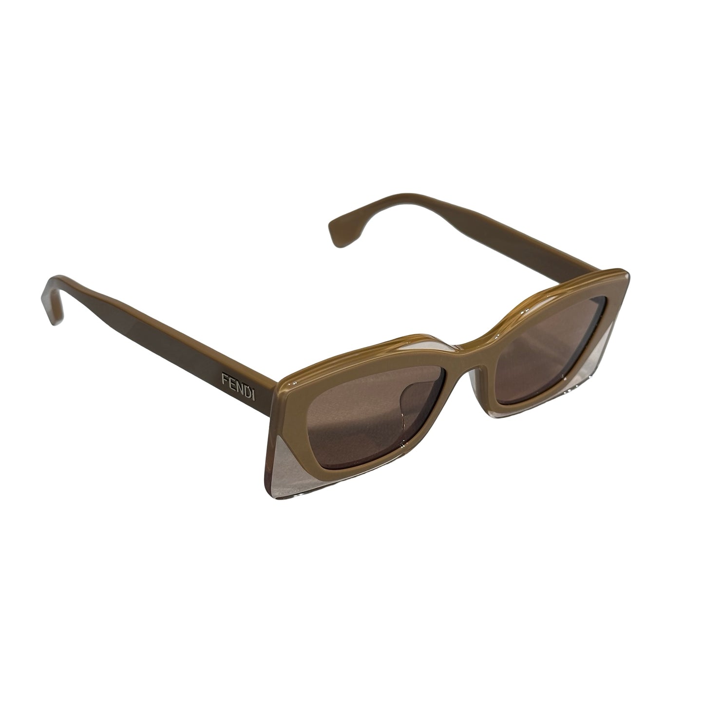 Used FENDI Sunglasses SUNGLASSES Brown